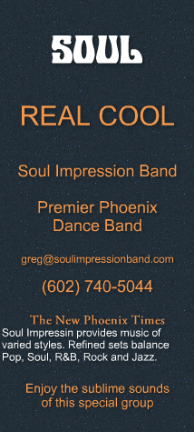 A business card for the soul impression band.